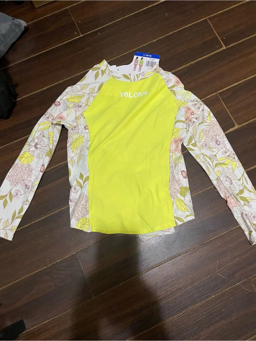 NWT Volcom Kid's Girl 3-Piece Swimsuit Size L 14/16